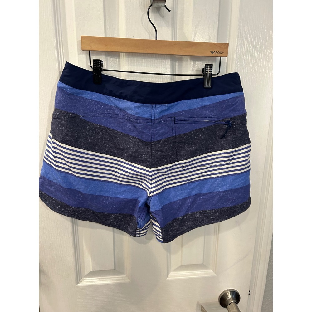 Patagonia Board Shorts Blue Striped Lace Up Swim Surf Beachwear - Picture 4 of 6